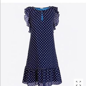 JCrew flutter sleeve dress